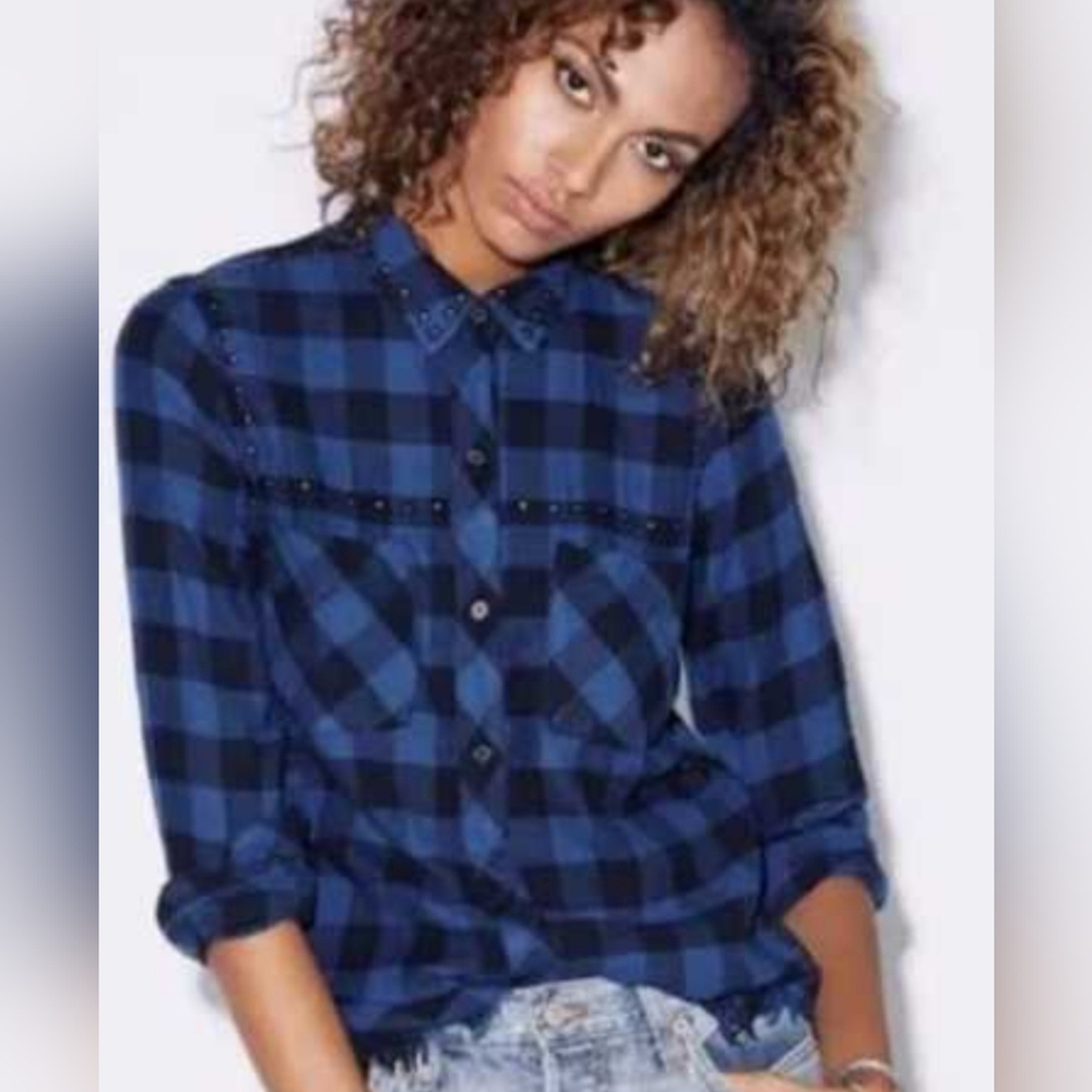 Rails Button-Up Shirt With Stud Detail